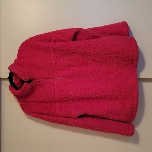 Super fuzzy & warm hot pink 1/4 zip pullover size XL